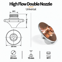 Universal High Flow Double Nozzle (M11)
